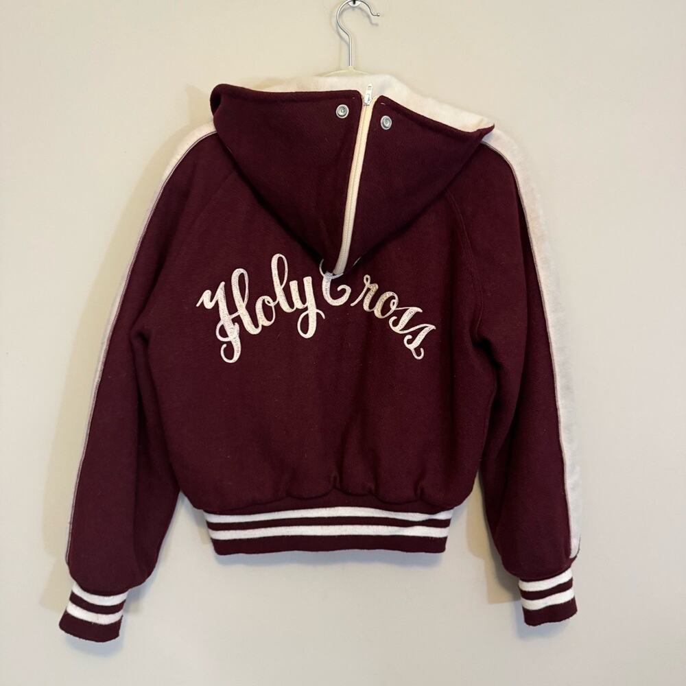 Maple Varsity Jacket Maroon Medium - image 2
